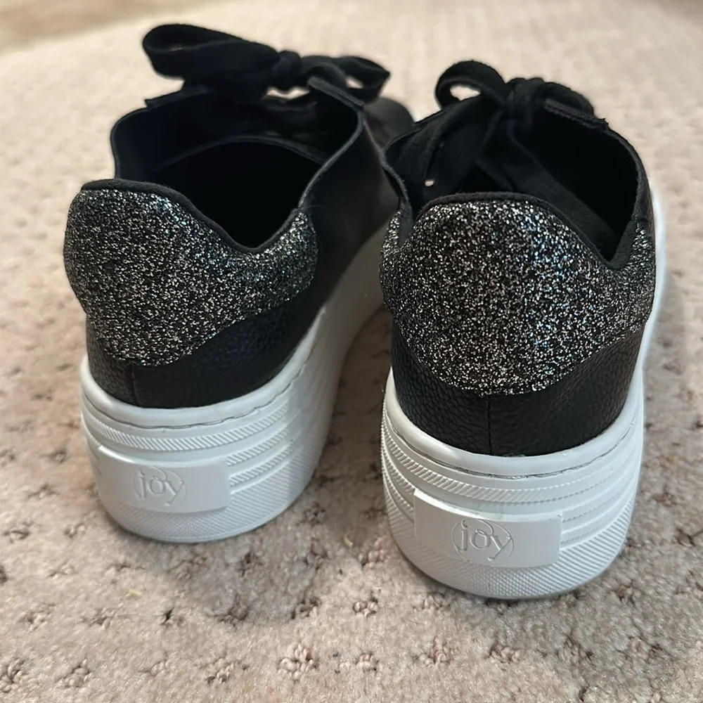 Black Leather Sneakers - Picture 4 of 7